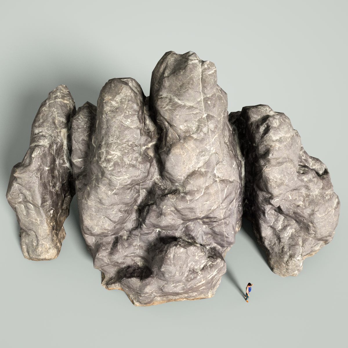 Mountain Rock 1 Low-poly 3D model_4
