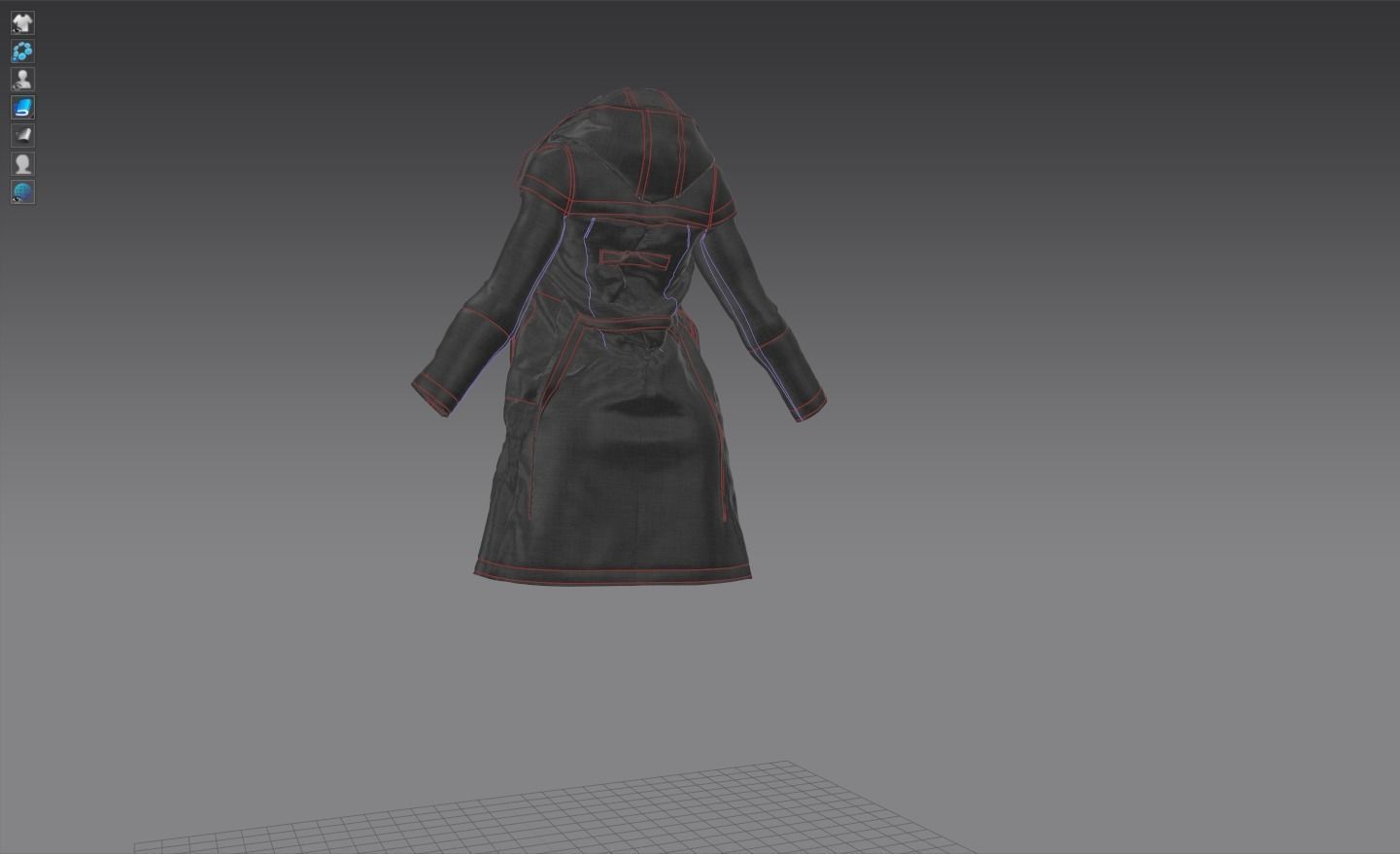 Modern and Designer Jacket and Jumpsuit Low-poly 3D model_4