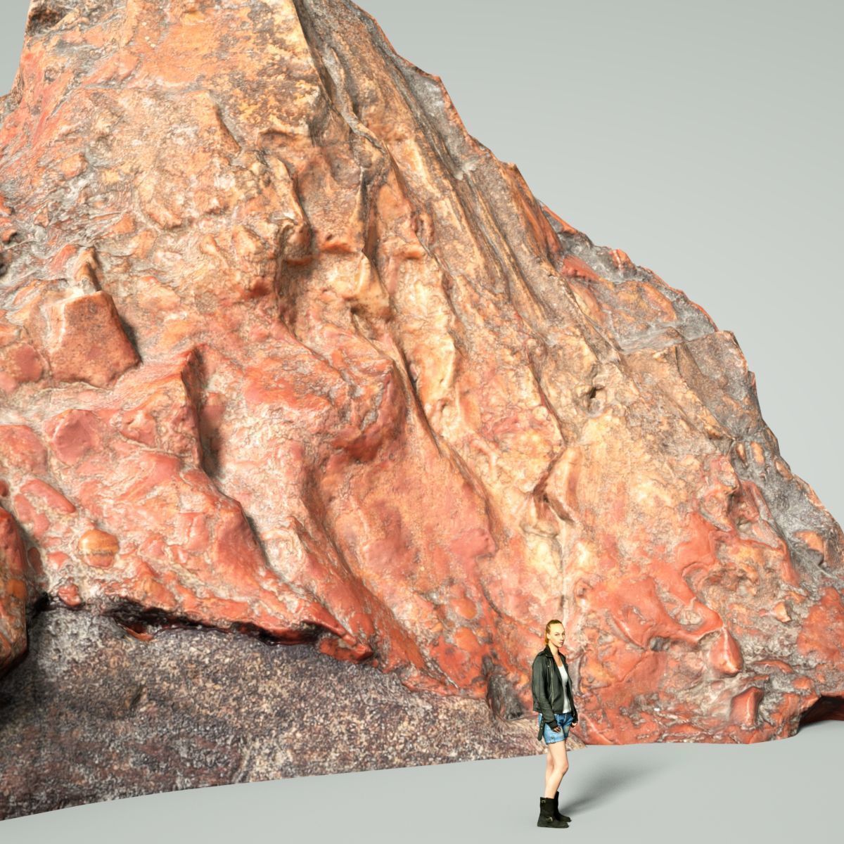 Mountain Rocks 1 Low-poly 3D model_4