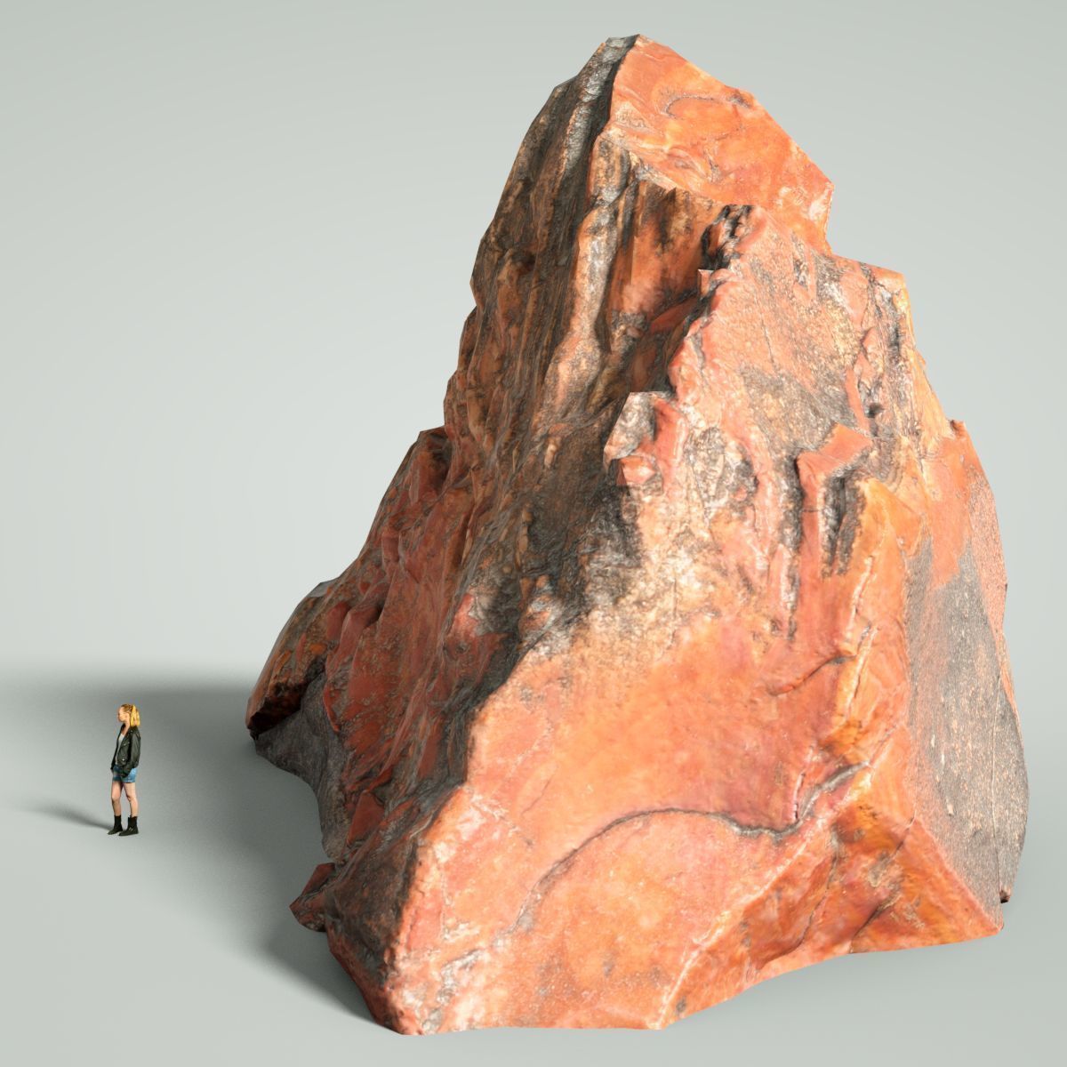 Mountain Rocks 1 Low-poly 3D model_1