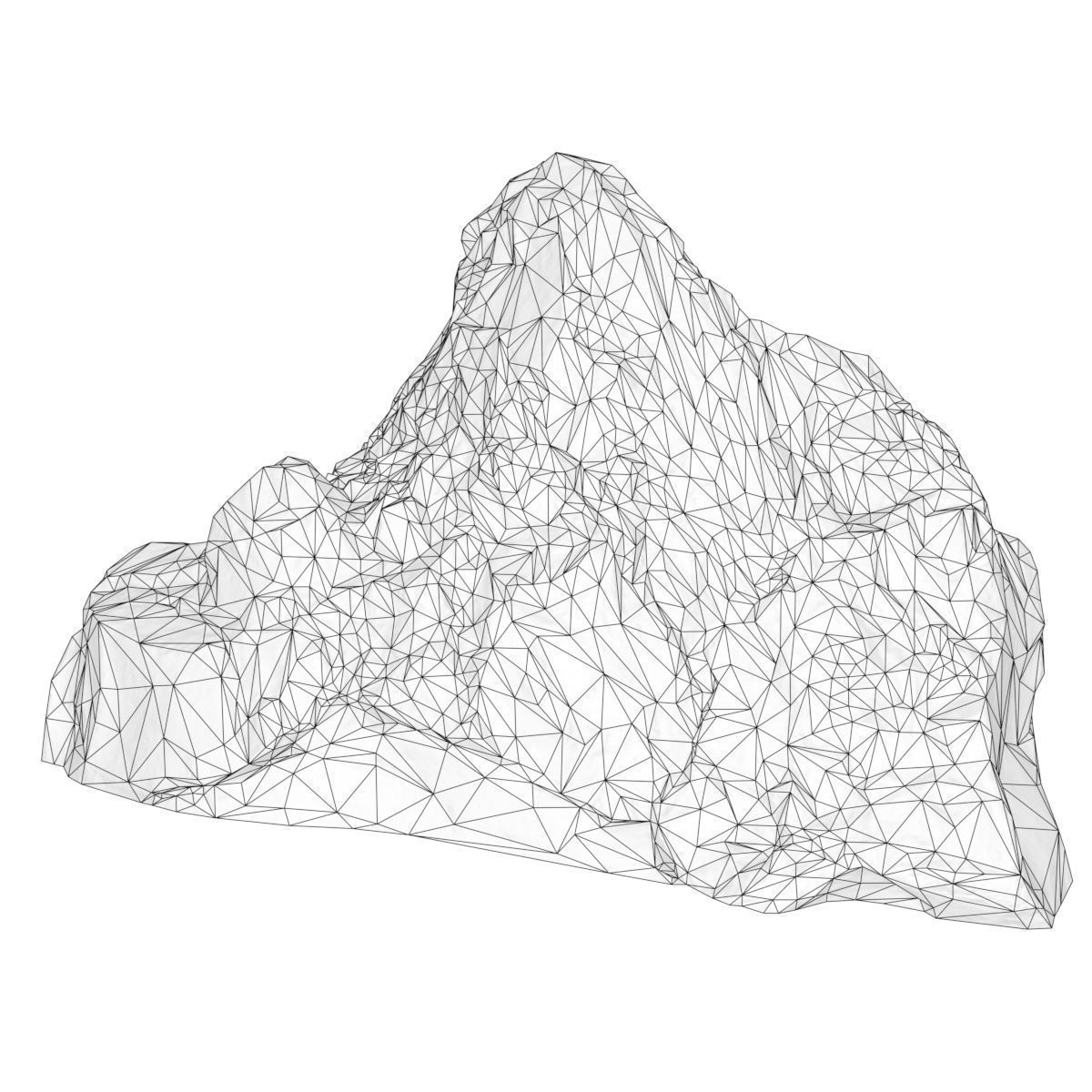 Mountain Rocks 1 Low-poly 3D model_5
