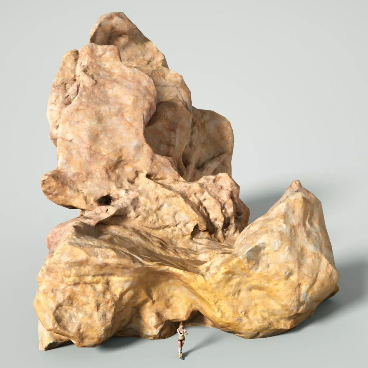 Mountain Rocks 3 Low-poly 3D model_0