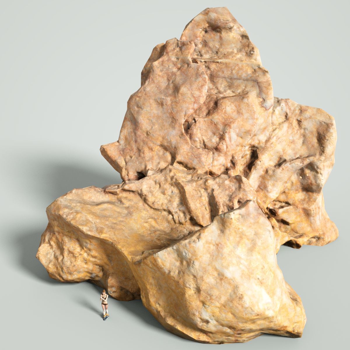 Mountain Rocks 3 Low-poly 3D model_1