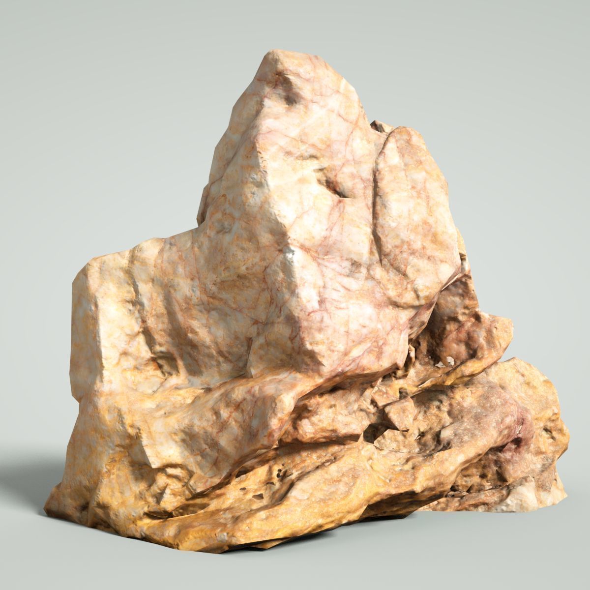 Mountain Rocks 3 Low-poly 3D model_3