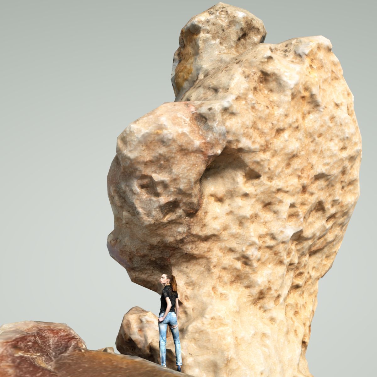 Mountain Rocks 5 Low-poly 3D model_3