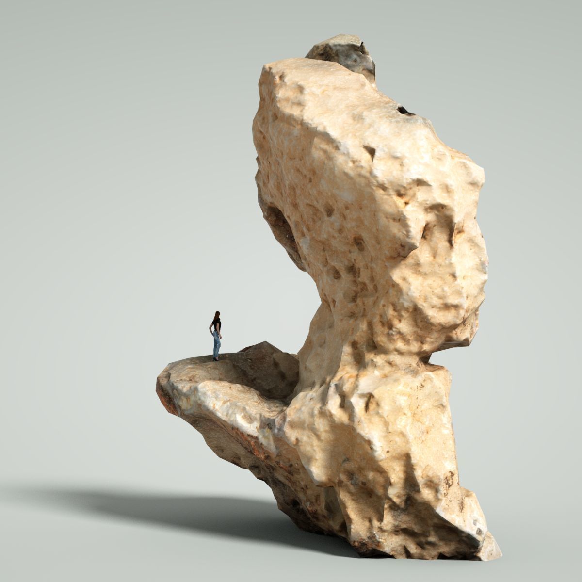 Mountain Rocks 5 Low-poly 3D model_1
