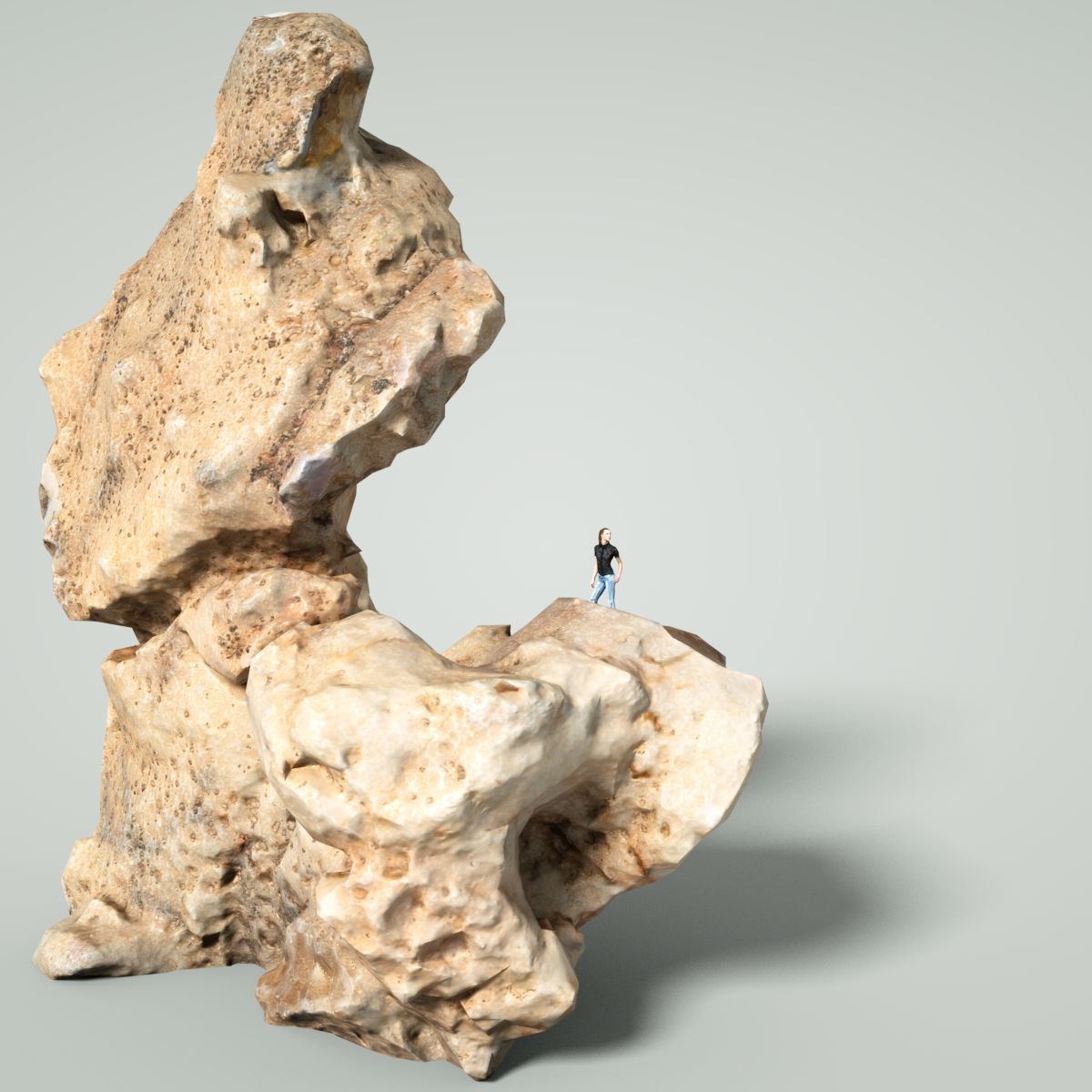 Mountain Rocks 5 Low-poly 3D model_2