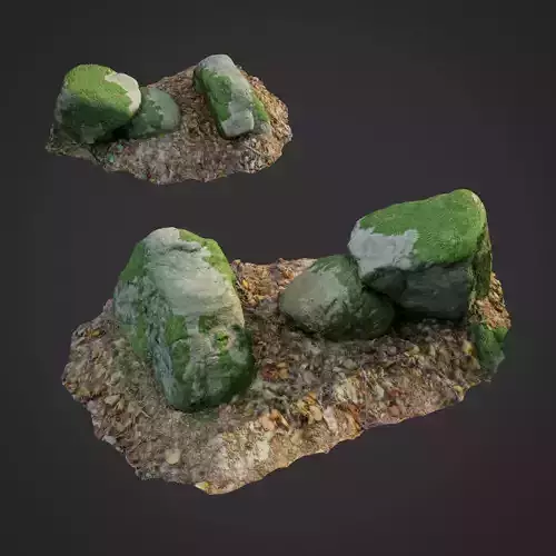 3d scanned nature stone 022