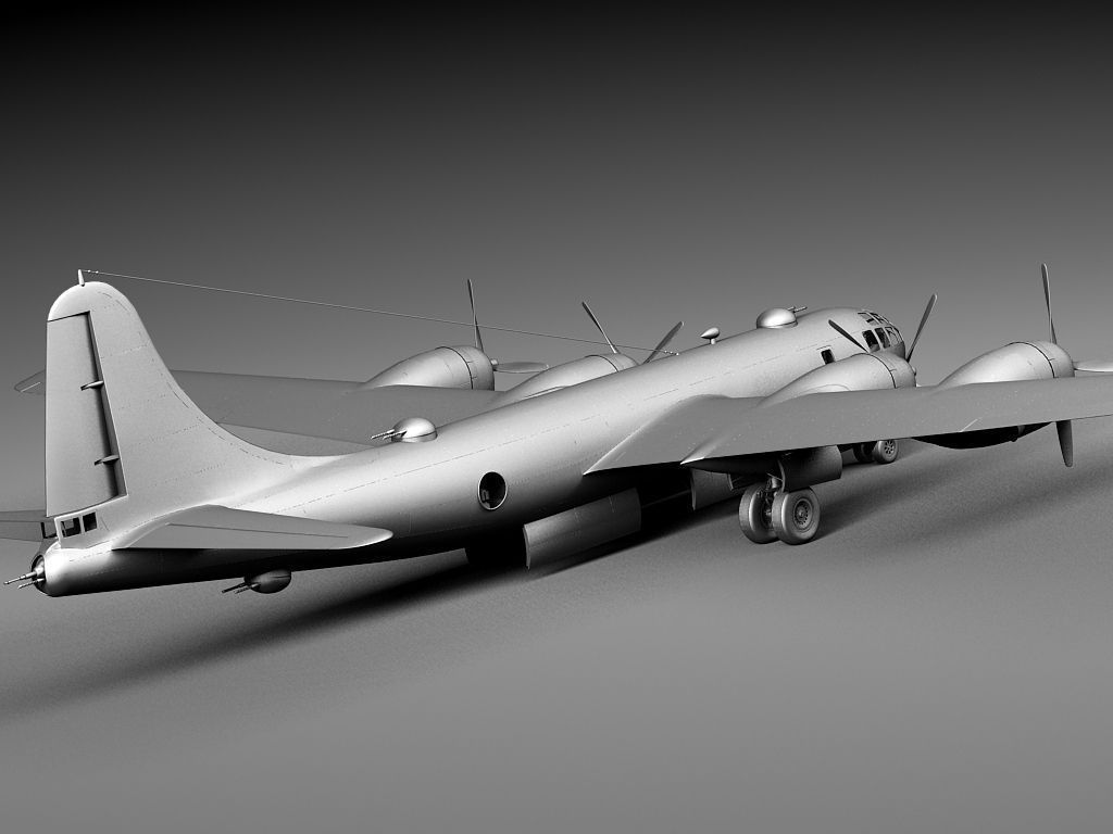 Boeing B-29 Superfortress Bomber 3D model_18