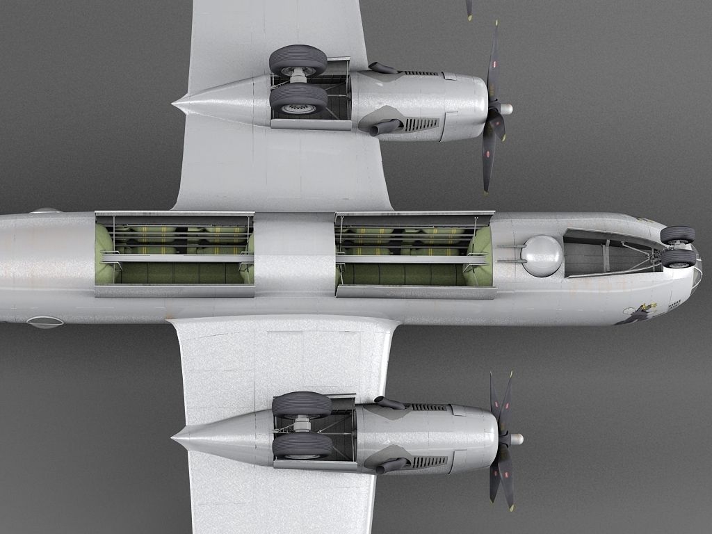 Boeing B-29 Superfortress Bomber 3D model_14