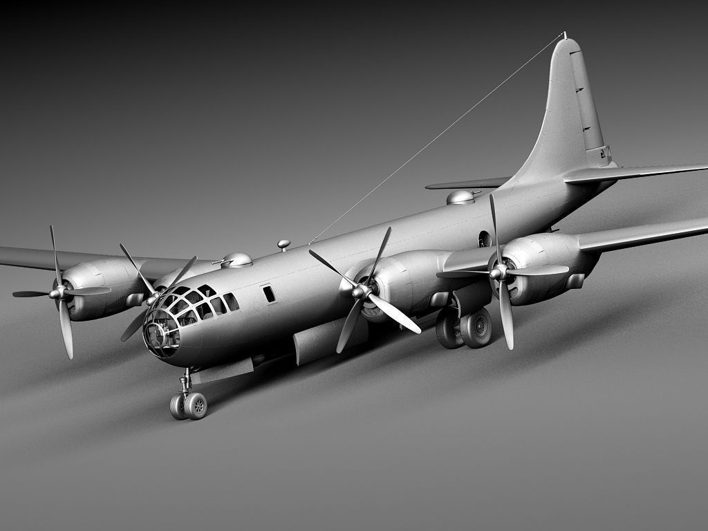 Boeing B-29 Superfortress Bomber 3D model_15