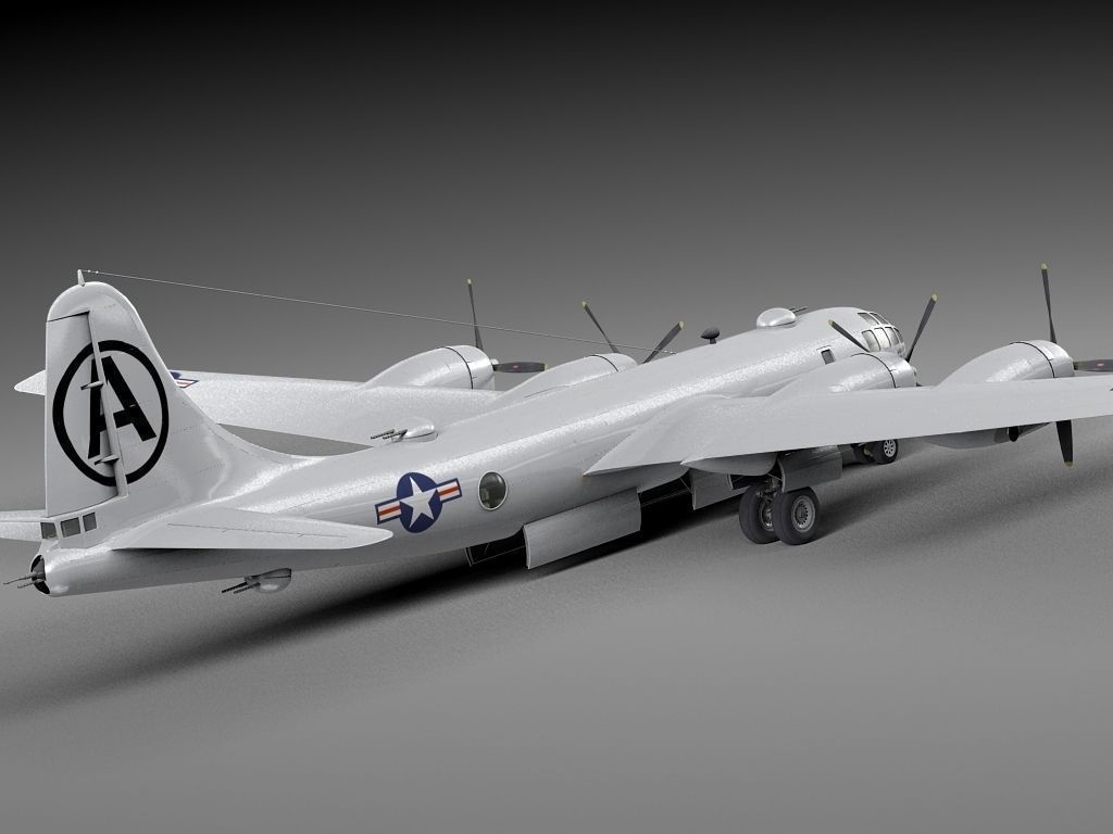 Boeing B-29 Superfortress Bomber 3D model_3