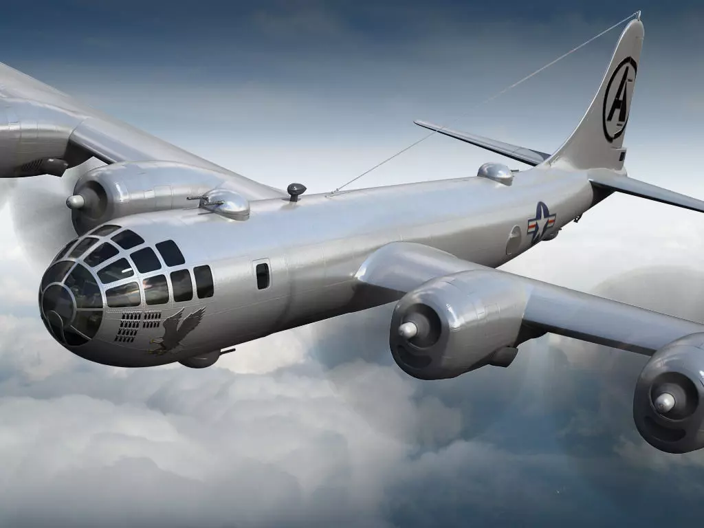 Boeing B-29 Superfortress Bomber 3D model_0