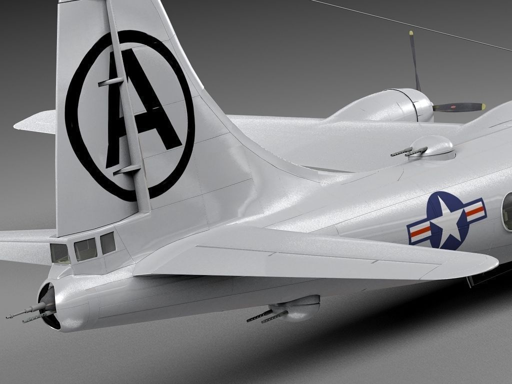Boeing B-29 Superfortress Bomber 3D model_6