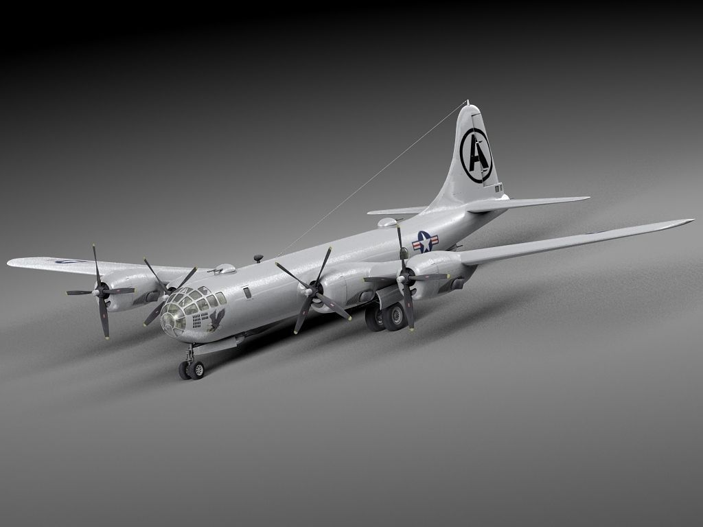 Boeing B-29 Superfortress Bomber 3D model_5