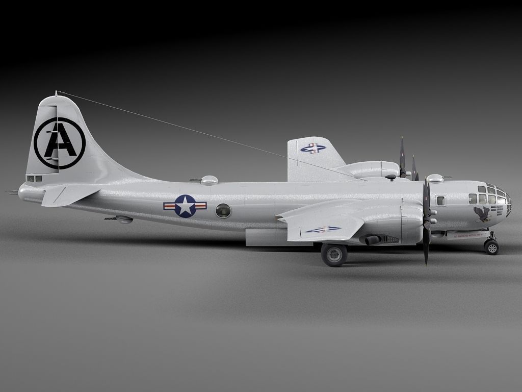 Boeing B-29 Superfortress Bomber 3D model_10