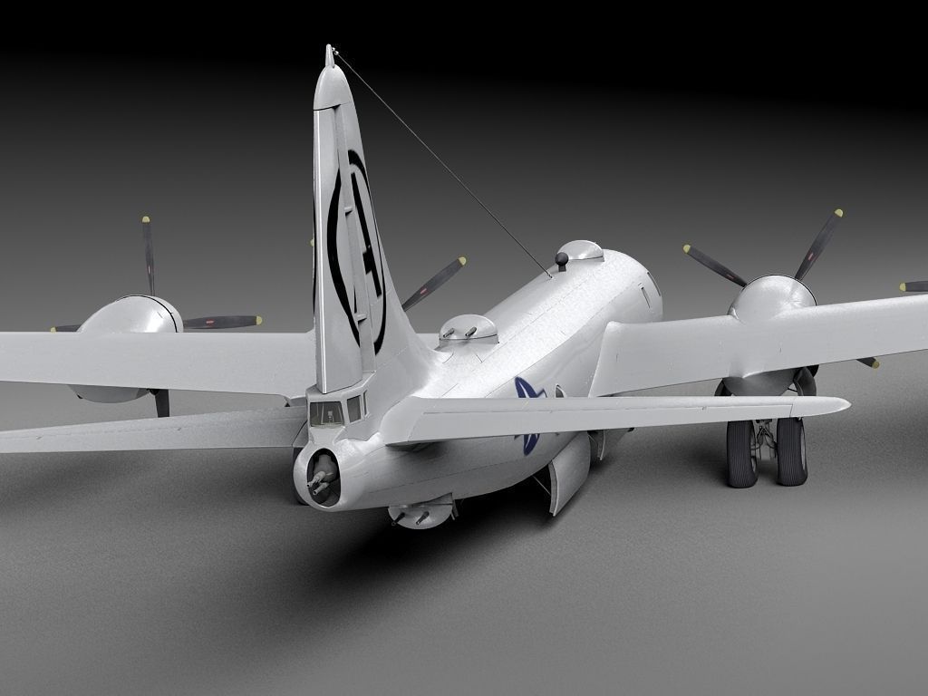 Boeing B-29 Superfortress Bomber 3D model_11