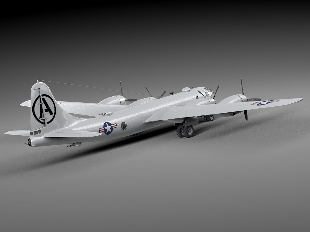Boeing B-29 Superfortress Bomber 3D model_8