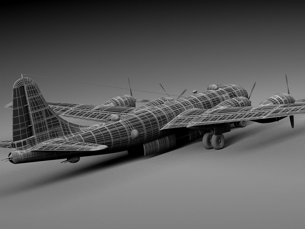 Boeing B-29 Superfortress Bomber 3D model_20