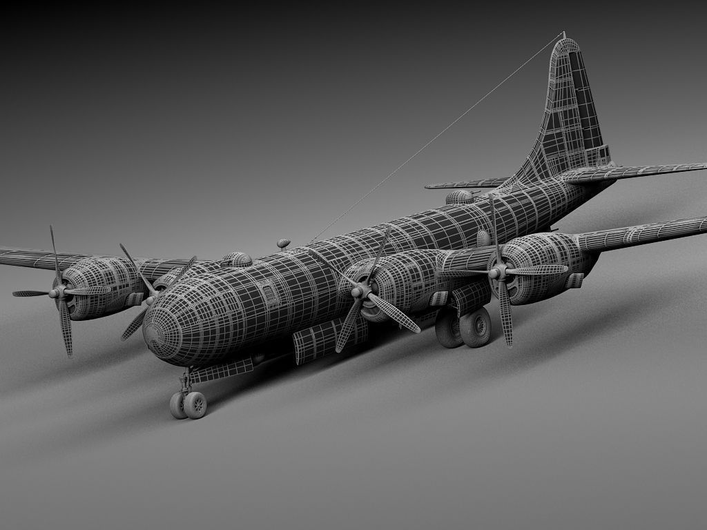 Boeing B-29 Superfortress Bomber 3D model_19