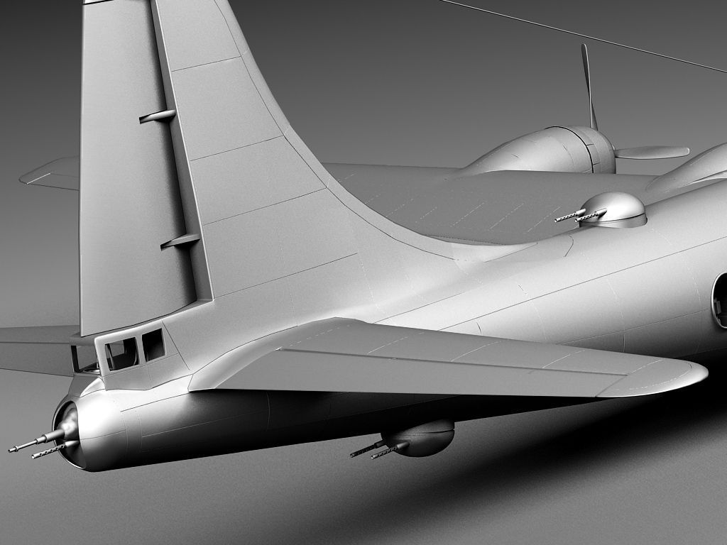 Boeing B-29 Superfortress Bomber 3D model_17