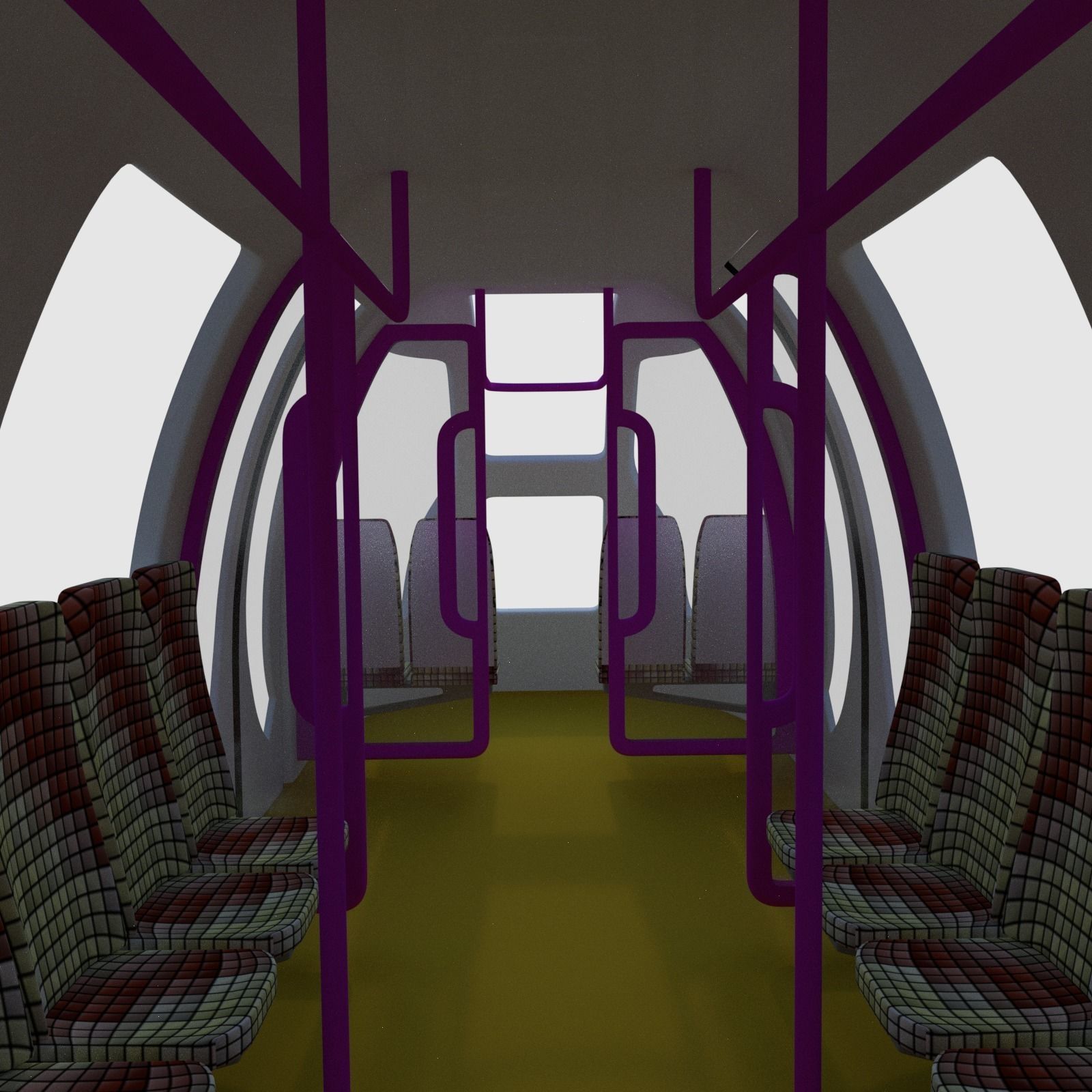 Sci-fi metro train II 3D model_3