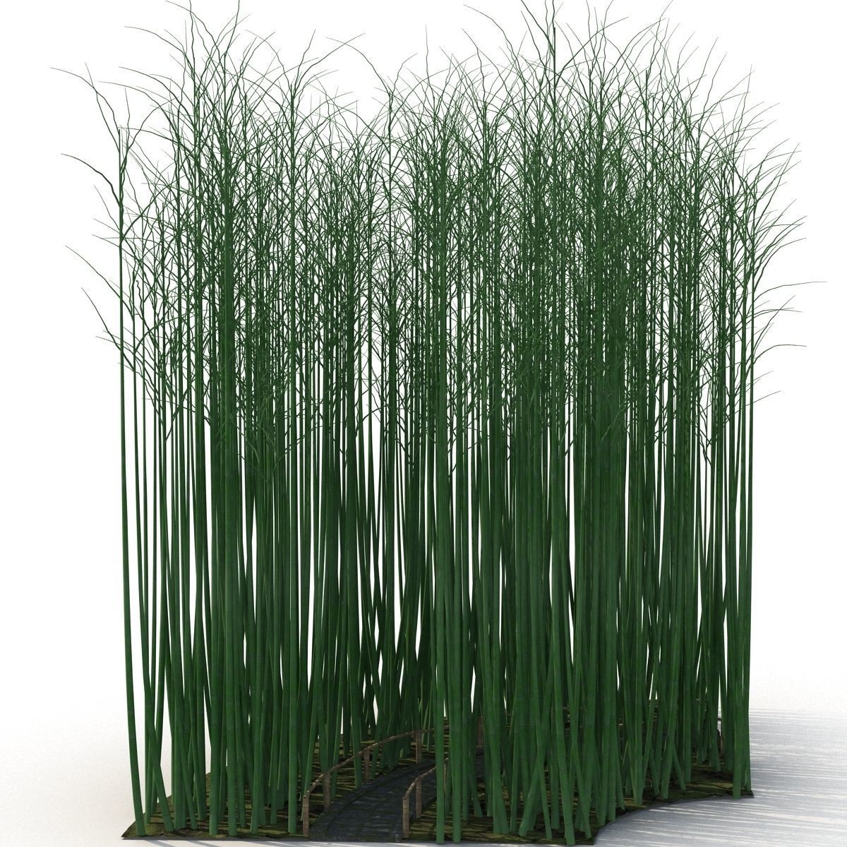 Bamboo corridor set 3D model_61