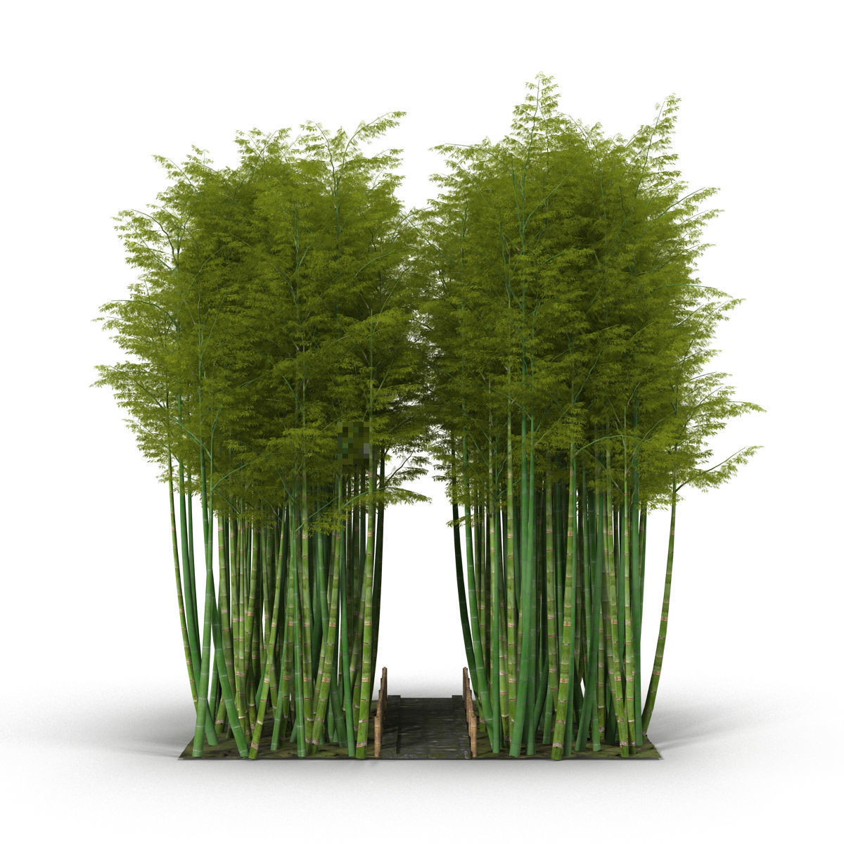 Bamboo corridor set 3D model_51