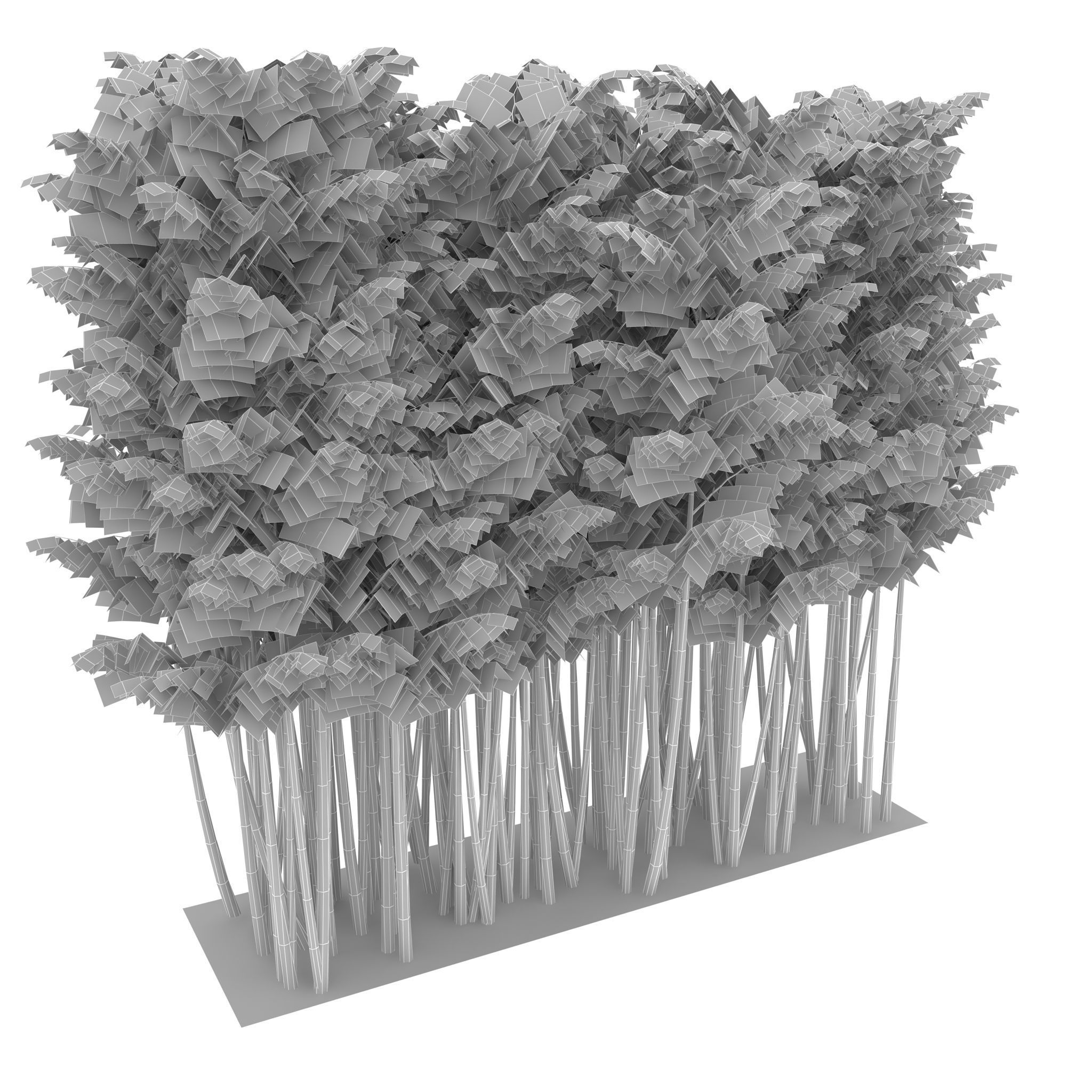 Bamboo corridor set 3D model_21