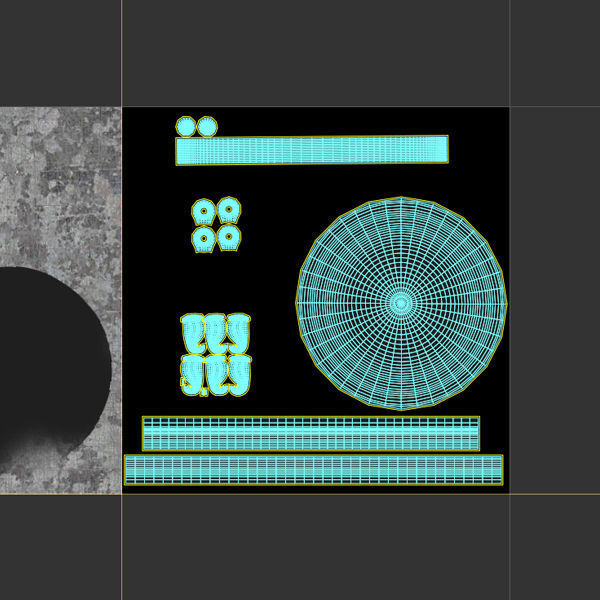 Witch Cauldron cartoon 3D model_5