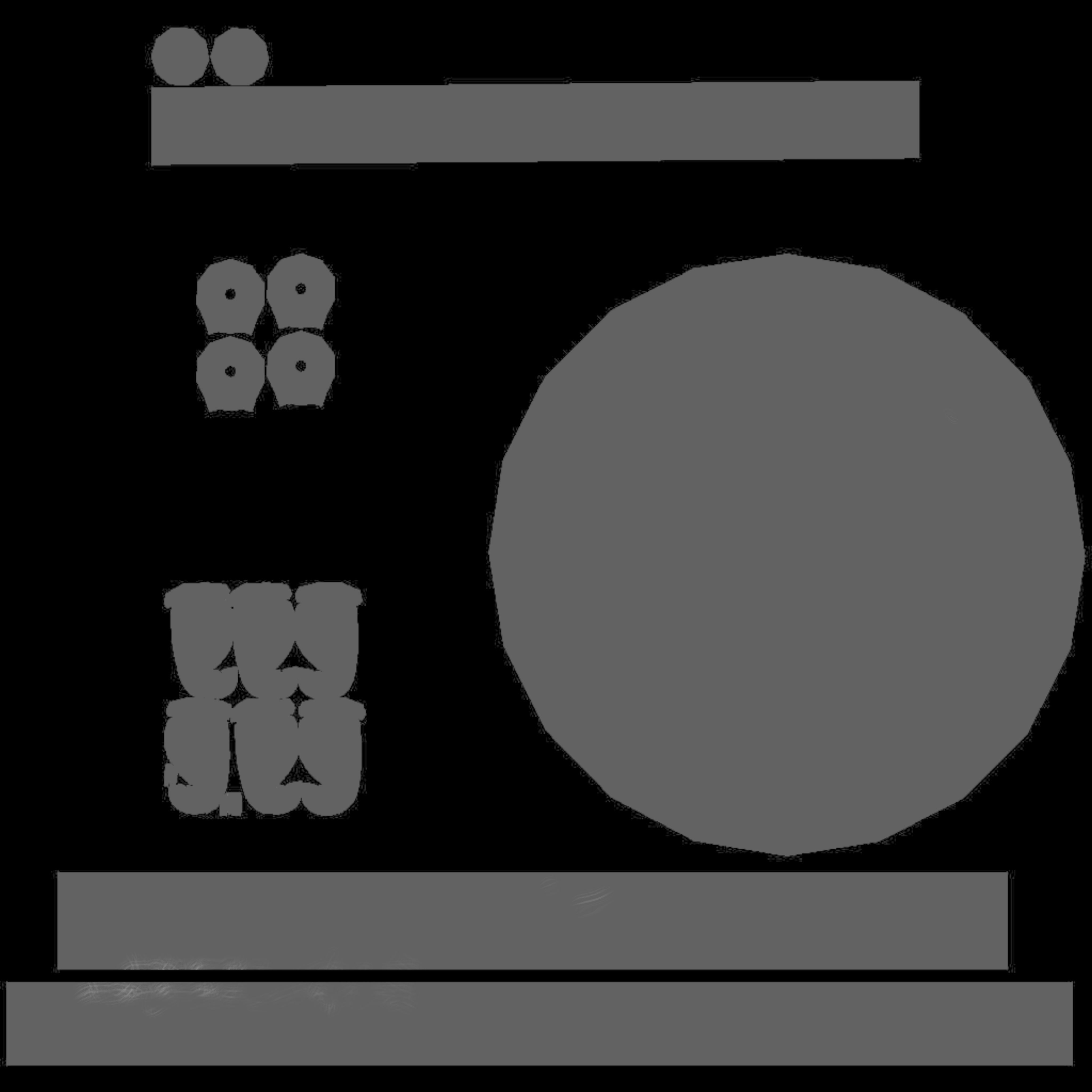 Witch Cauldron cartoon 3D model_8