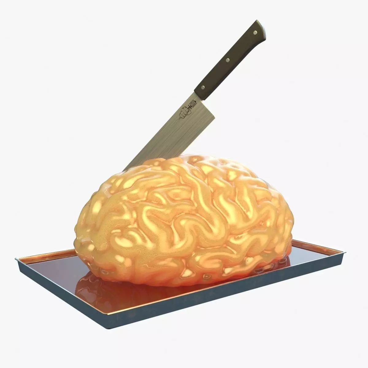 Cake brain 3D model_0