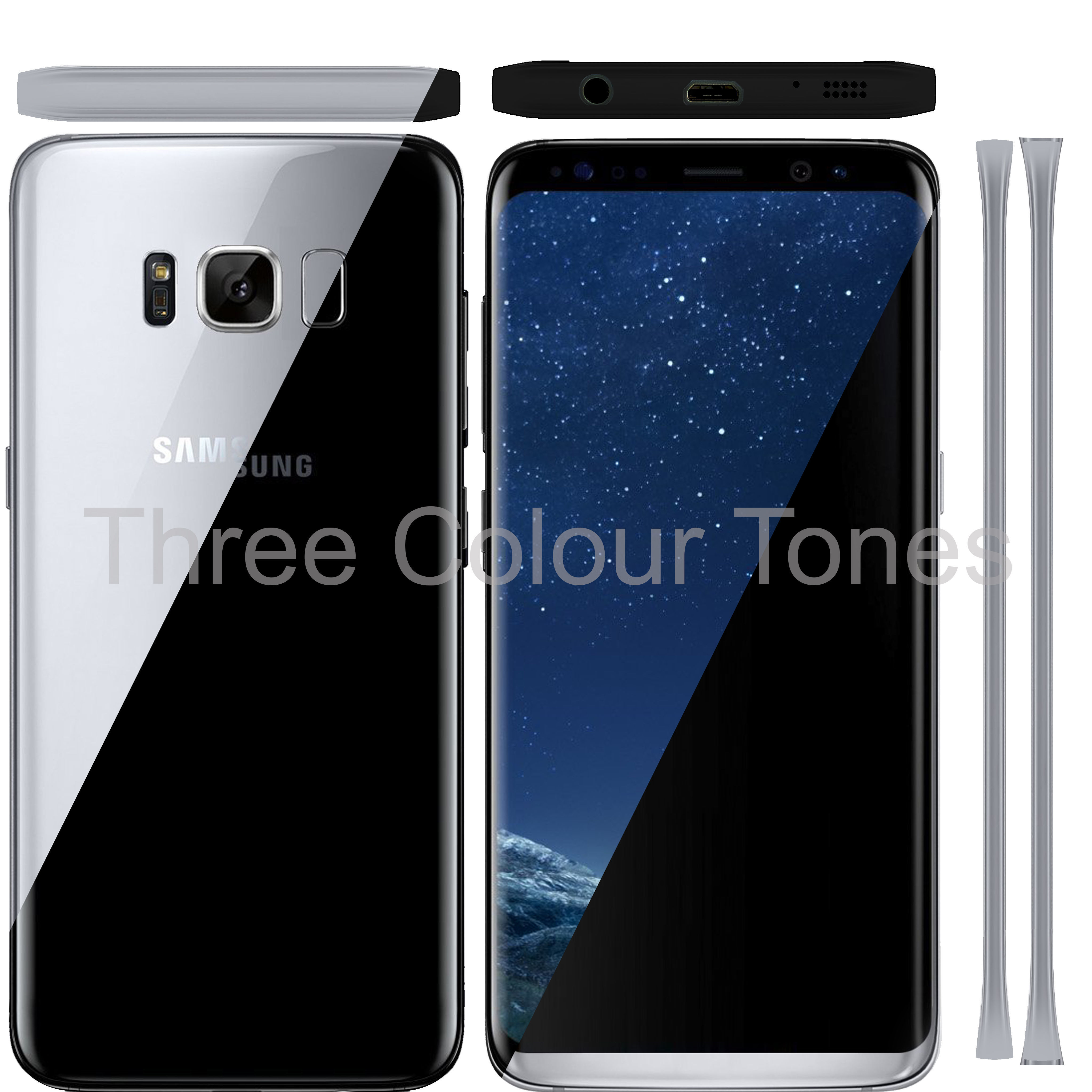 Samsung Galaxy S8 Low Poly model for AR VR Low-poly 3D model_2