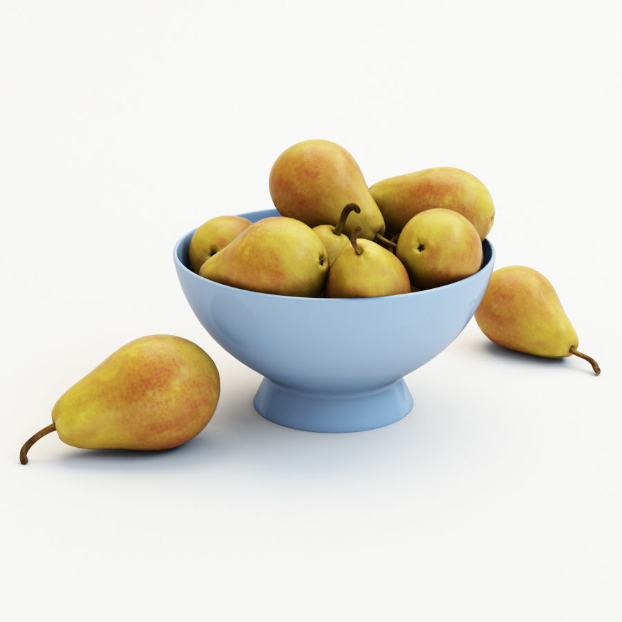 Pears in the vase 3D model_4