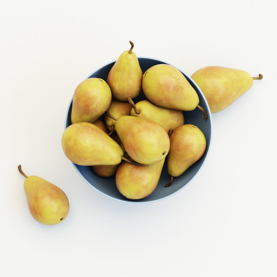 Pears in the vase 3D model_5