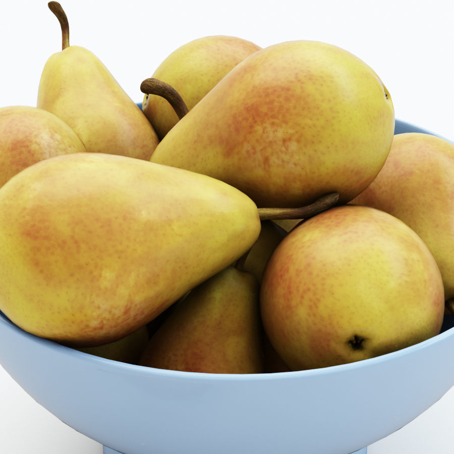 Pears in the vase 3D model_1
