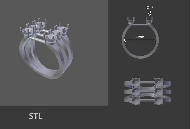 Ring for 3d printing 3D print model