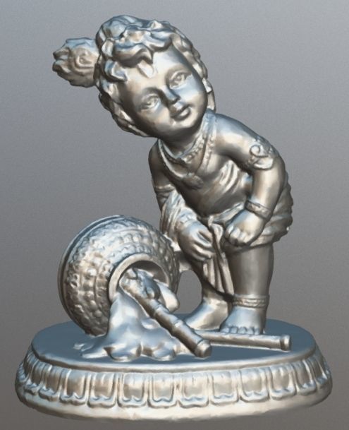 Baby Krishna Spilling Milk