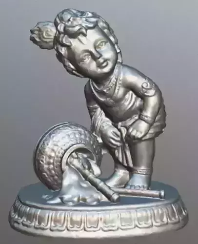 Baby Krishna Spilling Milk 3D print model