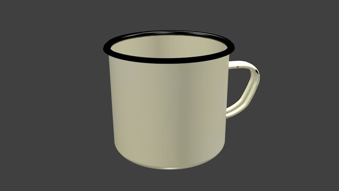 Enameled mug