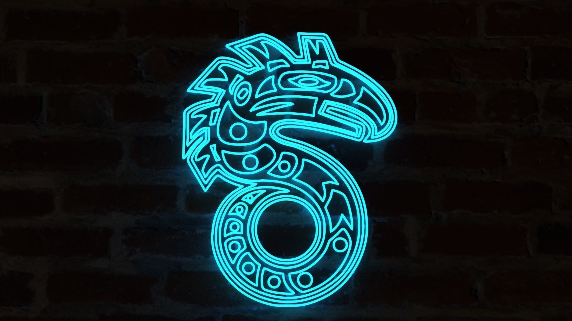 Neon Signs p1 - 14 Assets - Game Ready Low-poly 3D model_4