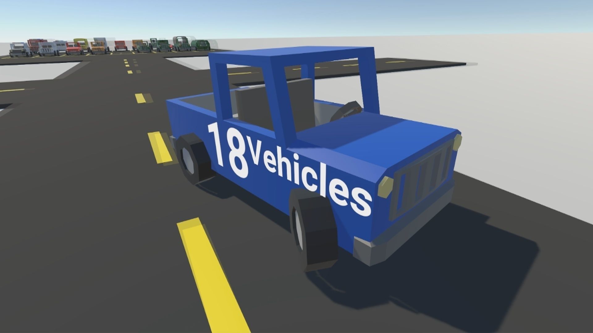 Low Poly Drivable Vehicles Low-poly 3D model_3