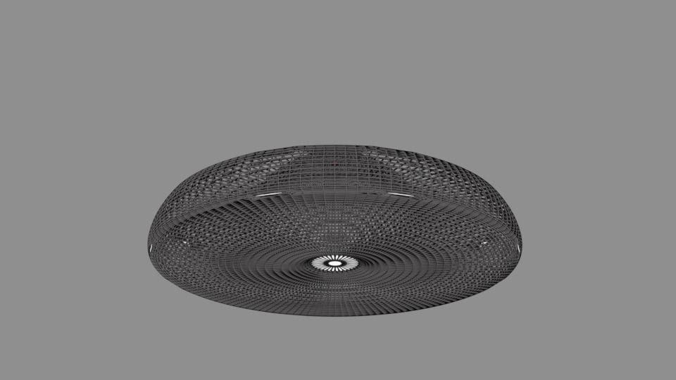 Flat Bottom UFO Free 3D model_4