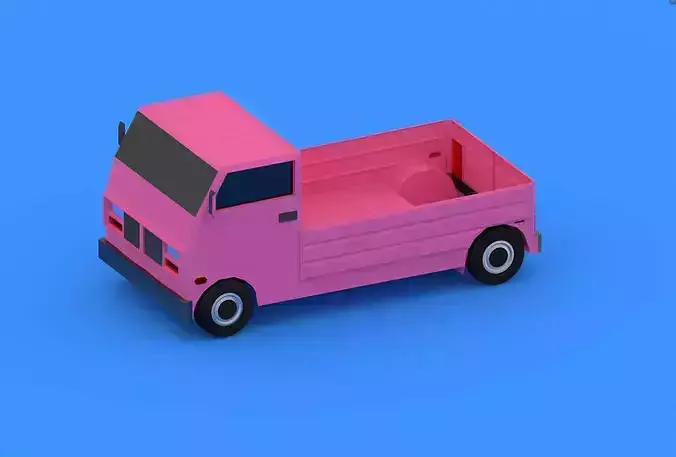 truck low poly