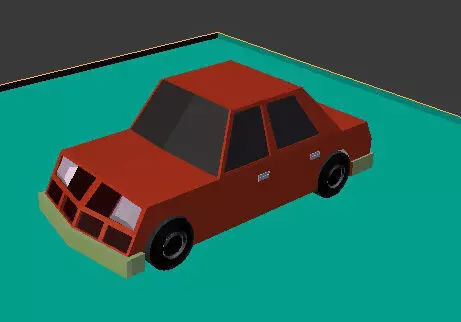 low poly car Free low-poly 3D model