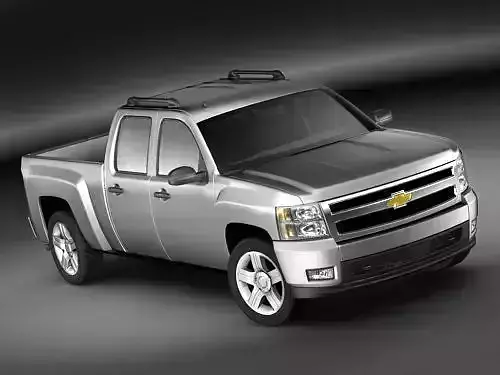 Chevrolet Silverado CrewCab 2007 3D Model