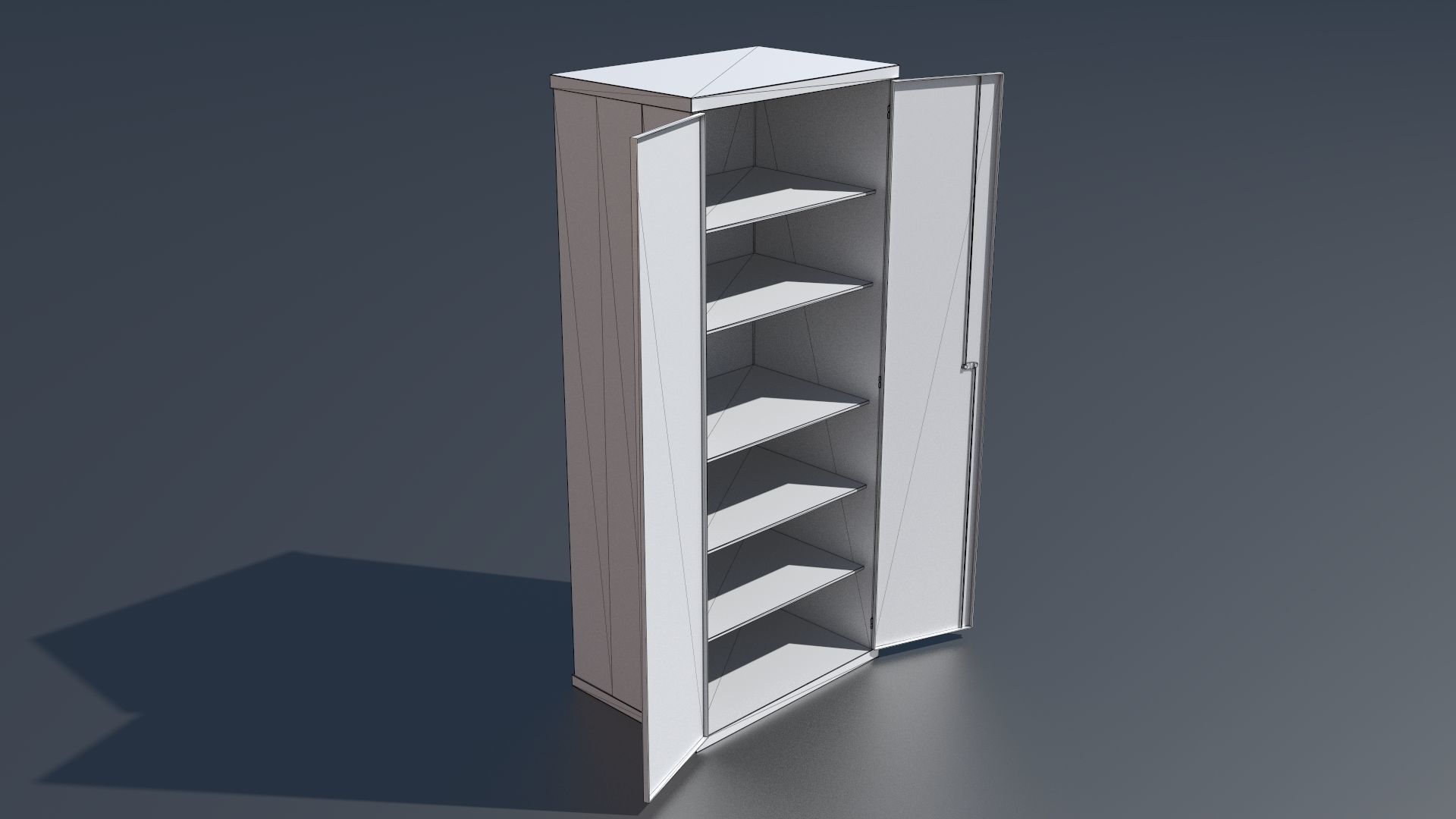 Workshop PBR closets benches boxes and tables 3D model_31