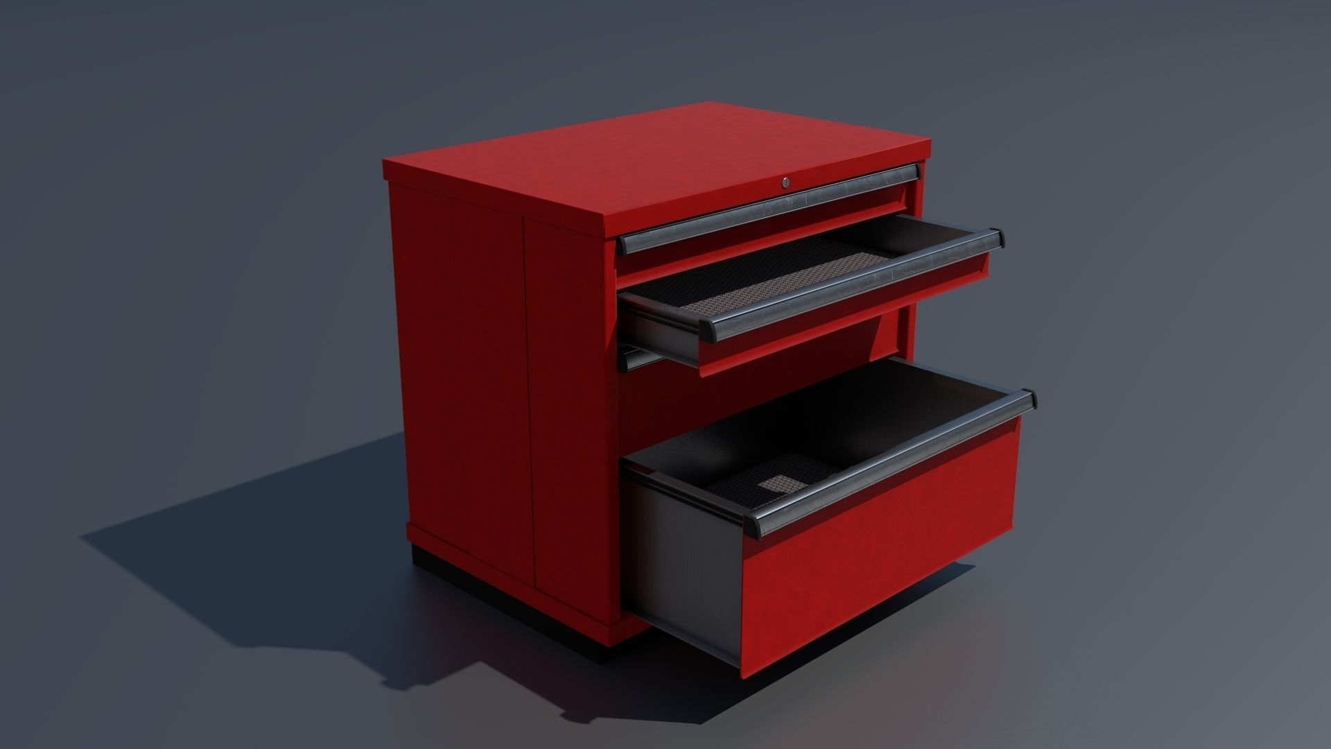 Workshop PBR closets benches boxes and tables 3D model_8