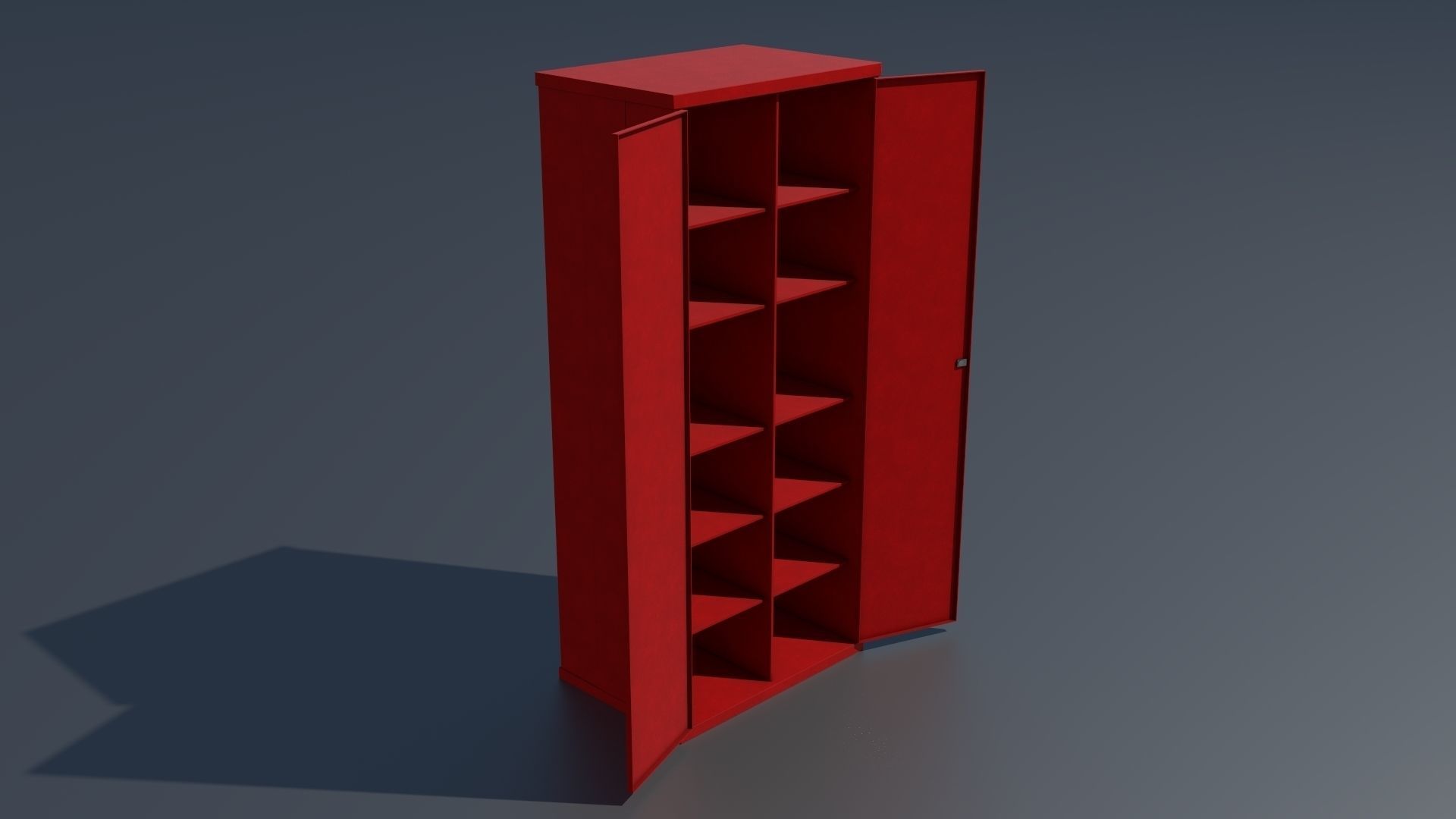 Workshop PBR closets benches boxes and tables 3D model_24