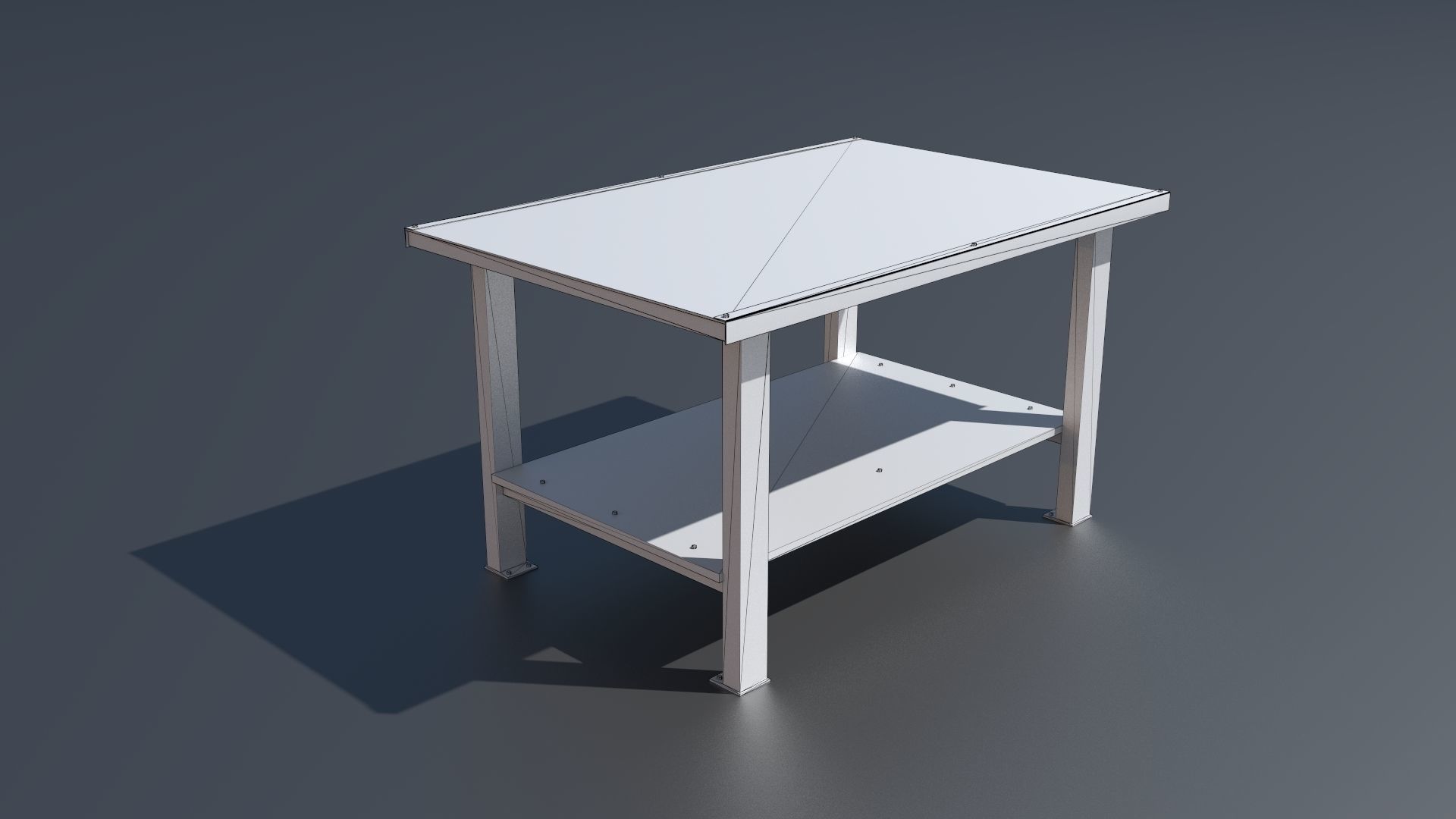 Workshop PBR closets benches boxes and tables 3D model_62